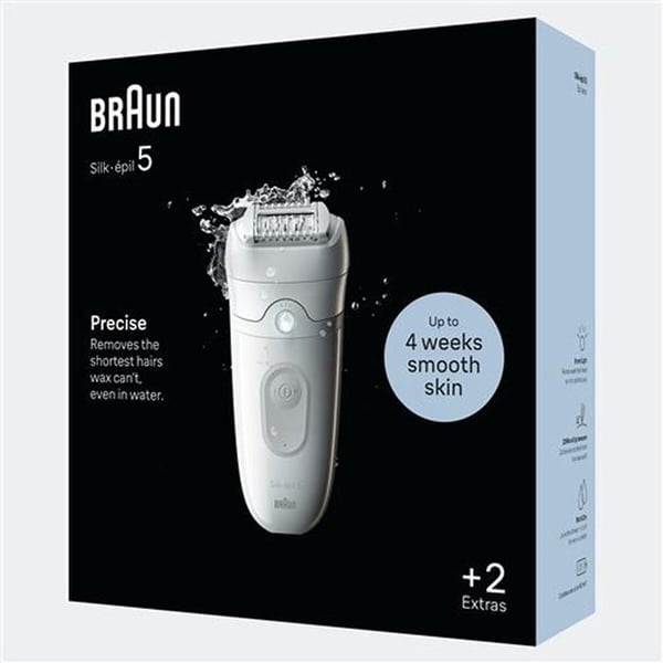 Braun Silk épil 5 SE 5 011 Hvid elektrisk epilator