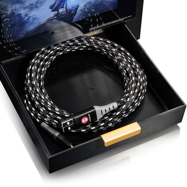 Numskull - Lysende opbevaringsmøbel inspireret af Hogwarts Legacy til gamere til 4 controllere - 10 spil - 1 headset