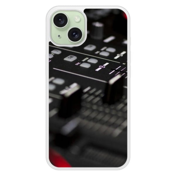 Coque i silikonförstärkt tryckt kompatibel med Apple iPhone 15 Dj Mixer