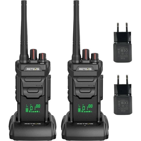 Retevis RT648H Walkie-Talkies, 3 Skyddsnivåer, IP67, Typ-C, 1500 mAh, Långräckvidds Tvåvägsradio för Fabrik