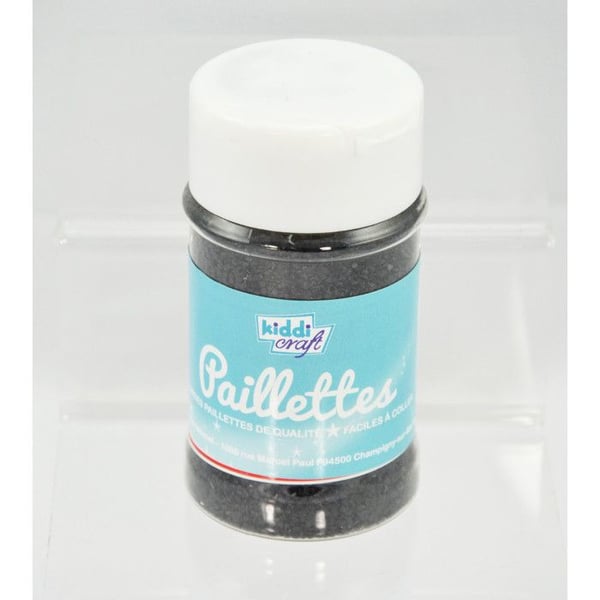 60 gr saltkar med SVART Glitter