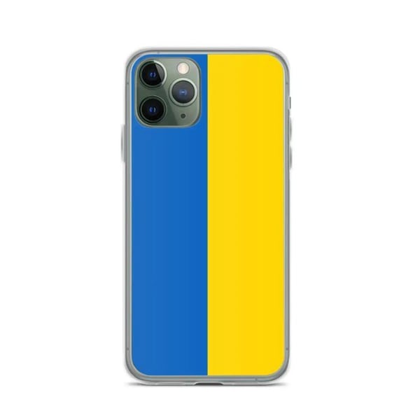 Mobilskydd - PIXELFORMA - Ukrainas flagga - Kompatibel med iPhone 11 Pro - Flexibel - Hållbar
