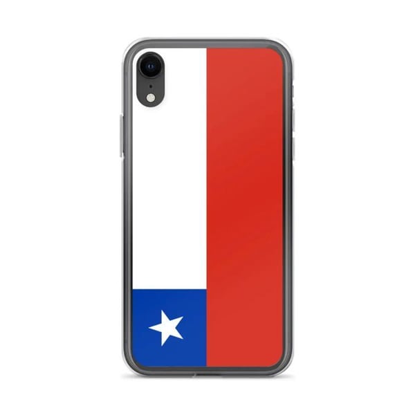 Mobilskal – Chile Flagga – Kompatibel med iPhone XR – Mjuk Etui – Slitstark och Stötsäker - Silikon - Pixelforma