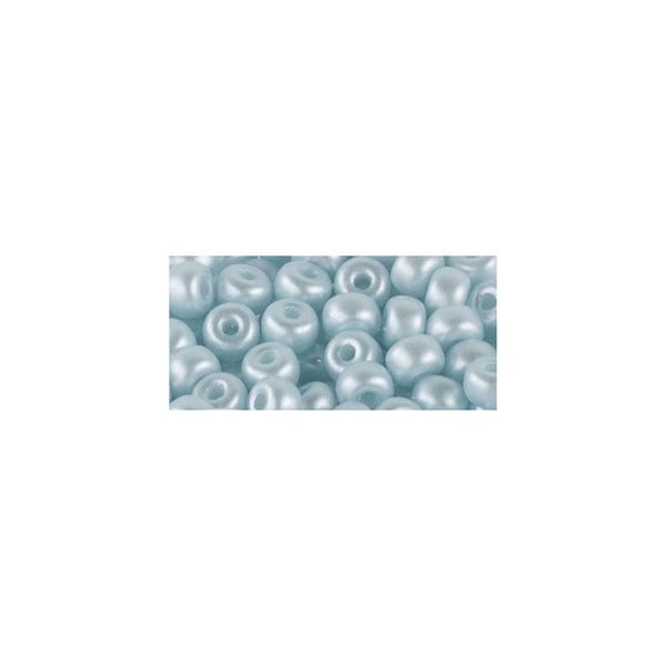 Rocailles, 3mm ø, aqua mat, förpackning 200 st
