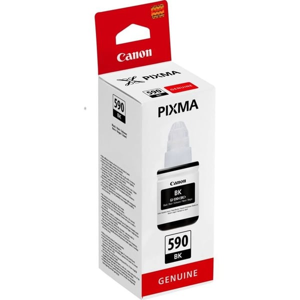 Svart bläckpatron GI-590 Bottle BK för Canon PIXMA - Canon - Paket med 1 - Upp till 6000 sidor
