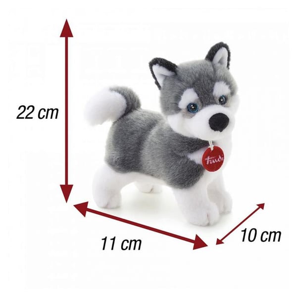 Plys legetøj - Trudi - Husky Marcus baby - Flerfarvet - 24cm