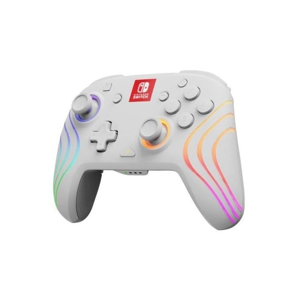 Trådlös/USB Gamepad Vit Bakgrundsbelyst Multiplattform Nintendo Switch Programmerbar