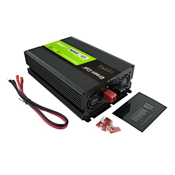Spänningsomvandlare - Green Cell - PowerInverter - 12V till 230V - 2000W/4000W - Ren sinusvåg
