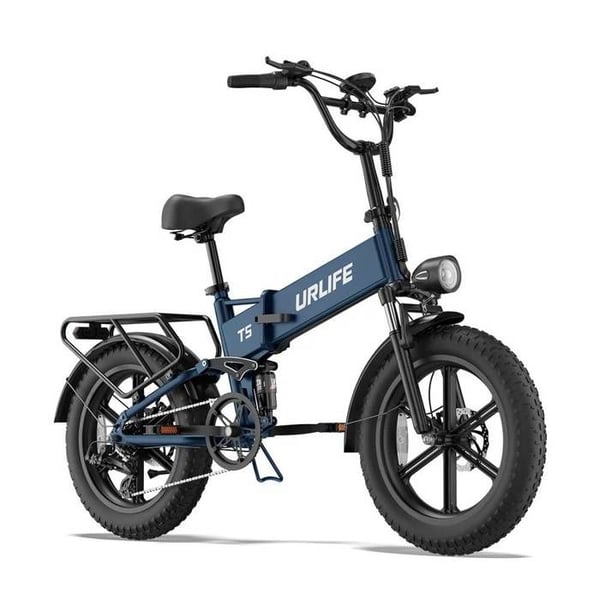 Elcykel URLIFE T5 för vuxna, motor 1500 W, batteri 48 V 13 Ah, breda däck 20 tum, terräng.