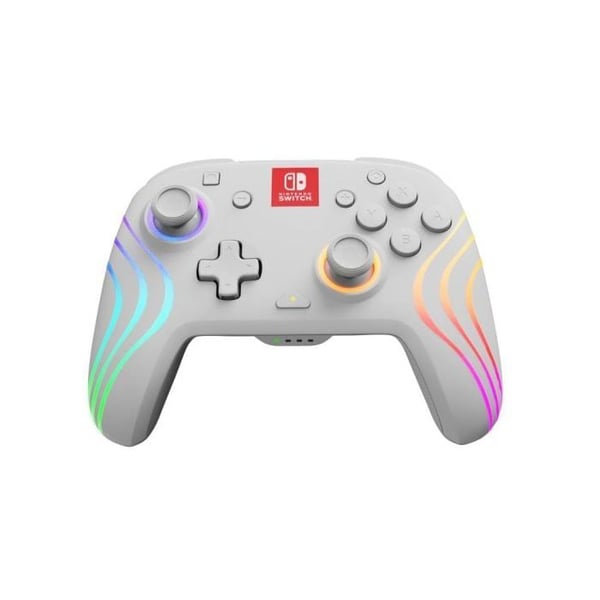 Trådlös/USB Gamepad Vit Bakgrundsbelyst Multiplattform Nintendo Switch Programmerbar