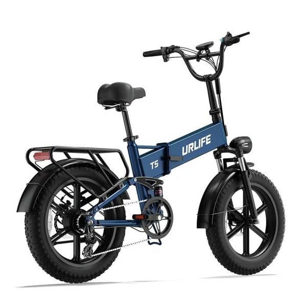 Elcykel URLIFE T5 för vuxna, motor 1500 W, batteri 48 V 13 Ah, breda däck 20 tum, terräng.