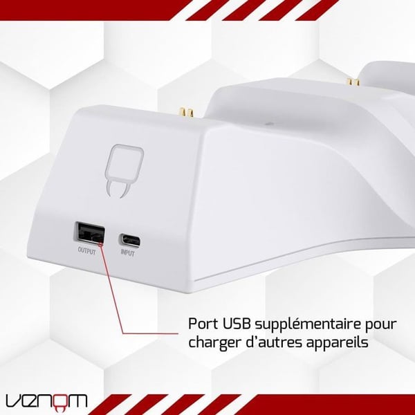 Dobbelt ladestation - VENOM - til Xbox-controllere - Xbox Series X|S & One - Hvid