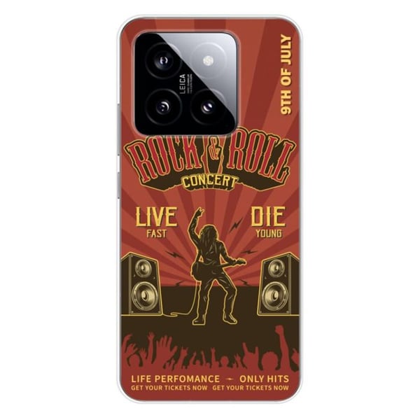 Siliconfodral - Kompatibel med Xiaomi 14 Pro - rock and roll design