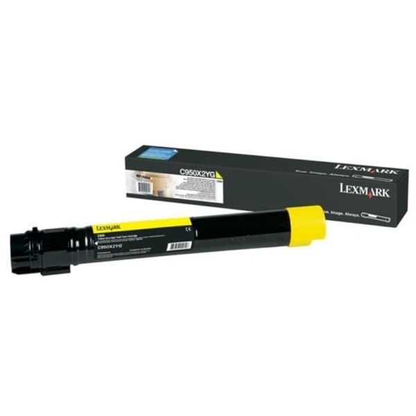 LEXMARK C950 Tonerkassett - Standardkapacitet 24 000 sidor - Gul