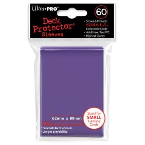 Ultra Pro — 60 kortskyddspåsar Small lila, utan PVC/utan syra, maximal klarhet