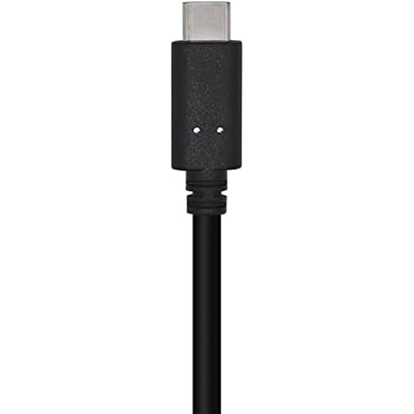AISENS A107-0449 USB 3.1 Gen2-kabel 10 Gbps 3 A, Typ USB-C/M-A/M, svart, 0,5 m