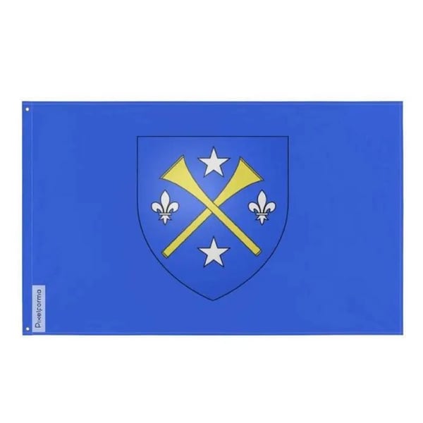 Flagga L'Ancienne-Lorette – 160 x 240 cm – Resistant Polyester – 2 Metallöglor – Inomhus / Utomhus – Pixelforma