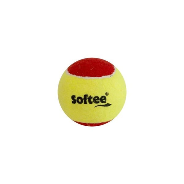 Minitennis/minipadelboll - Softee Equipment - 7,5 cm - Mjuk - Säker - Idealisk för barn - Nybörjare - Styckvis