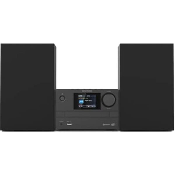 Kenwood M-525DAB Mikro Hi-Fi -järjestelmä CD-soittimella, USB:llä, DAB+:lla ja Bluetooth-äänentoistolla, 6,1 cm värinäyttö, kaukosäädin