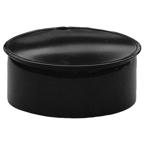 Svart glaserad grillpanna lock 200 m