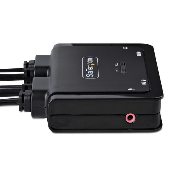 KVM-switch - STARTECH.COM - USB-C DisplayPort 2-portar - 4K 60Hz - Klar att använda