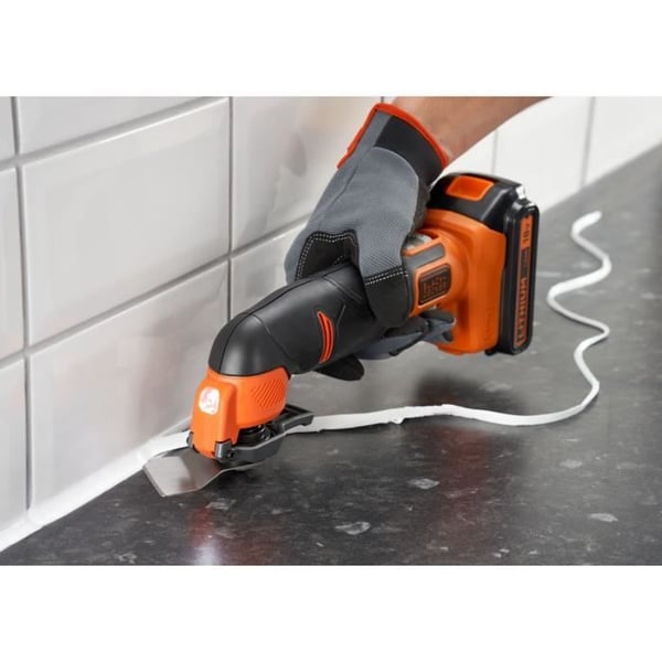 Trådløs multifunktionel oscillerende værktøj - BLACK&DECKER - BDCOS18N-XJ - 18V - Uden batteri - 18 tilbehør