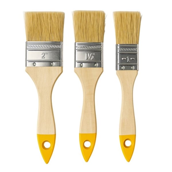 Platta Penslar Måleri 25-38-50 mm – Renovering & Gör-det-själv Set om 3