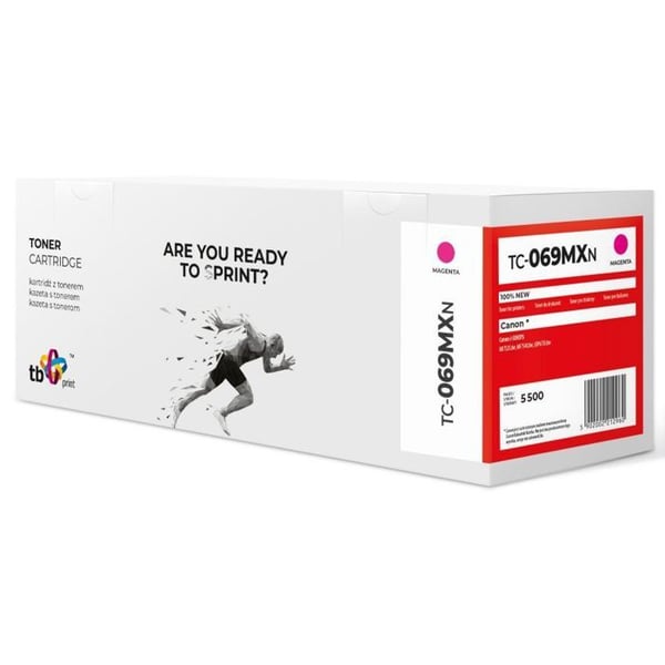 Toner - TB PRINT - TC-069MXN - Magenta - Ersättning - Kompatibel med CRG-069H