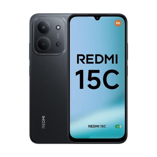 Xiaomi Redmi 15C 4G 8 GB/256 GB Svart (Midnight Gray) Dubbel SIM