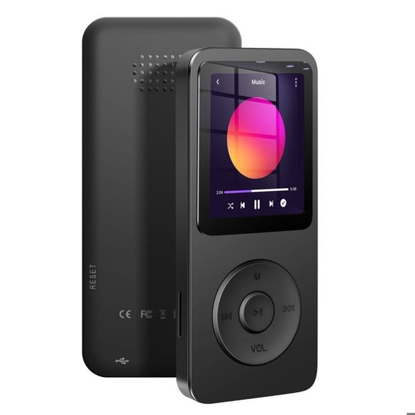 MP3-spelare - AVIZAR - Svart - Bluetooth - 128 Go - Färgskärm 1,8 tum