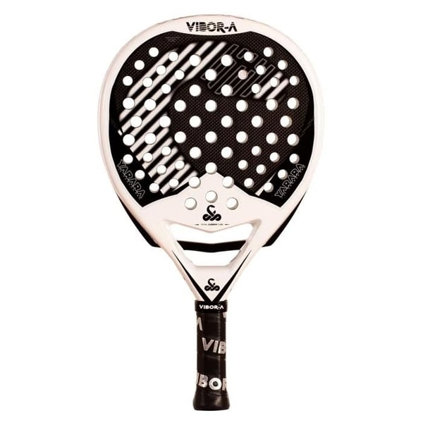 Padelracket - Vibora Yarara Pro 2.0 - Hybridform - 3K kolfiberytor - Vit