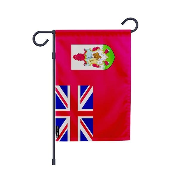 Bermuda Trädgårdsflagga – 32 x 47.5 cm – Hållbar Polyester – Vertikalt Format – Utomhus – Pixelforma