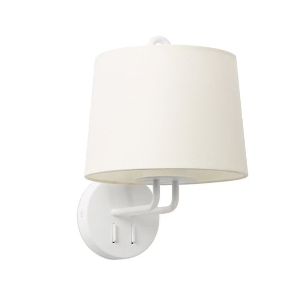 Vägglampa - Faro Barcelona - MONTREAL - Vit - 15W - E27 - Kontemporär design