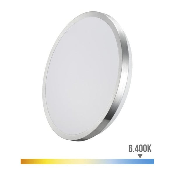 Applicera LED yta 24W - EDM - 1600 Lumen - 6400K - Kromad ram - Vit