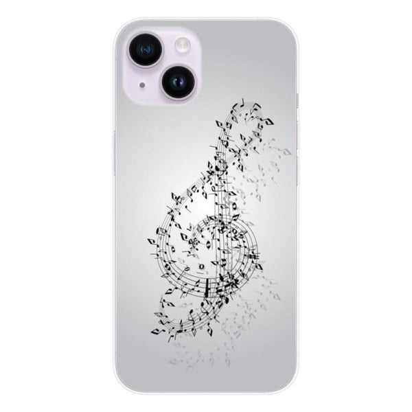 Tryckt silikonfodral som är kompatibelt med Apple iPhone 14 Vals av noter