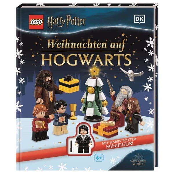 LEGO-bok - Jul på Hogwarts - Papper - Harry Potter-licens - Från 3 år