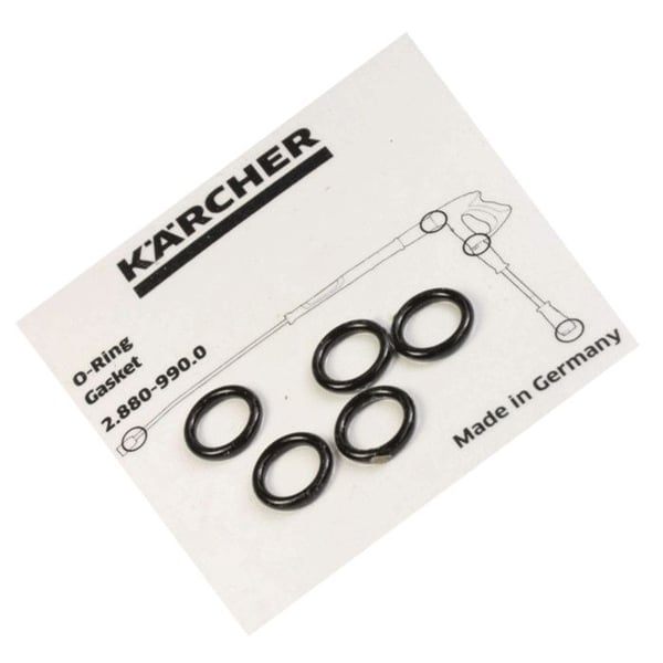 SOS Accessoire Paket med 5 o-ringar för KÄRCHER ångtvätt 2.880-990.0, 2.880-296.0