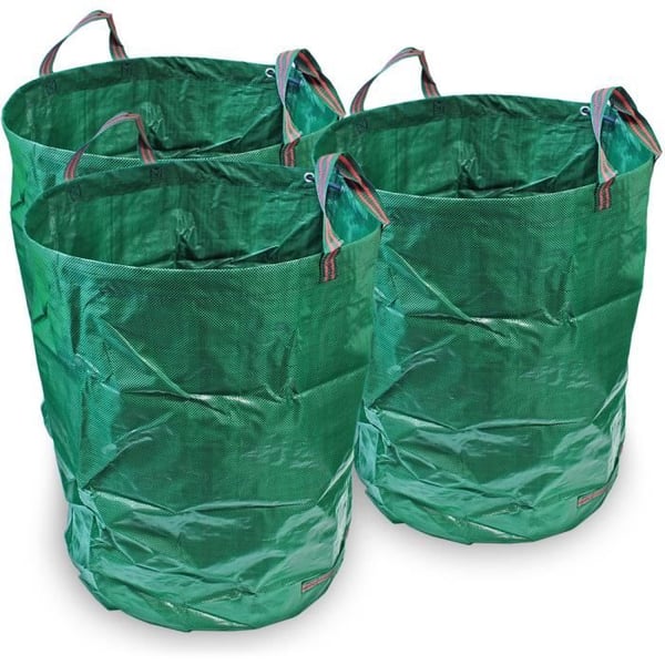 Avfallspåse - CAMPTECK - 300L - Slitstark polypropen - 4 handtag - Vattenavvisande