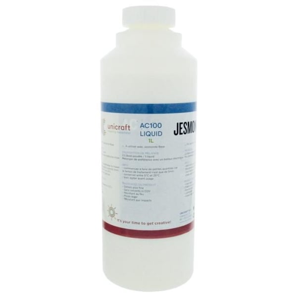 Basvätska - JESMONITE - AC100 - 1 L - Flera färger - Mixad - Nagelvård