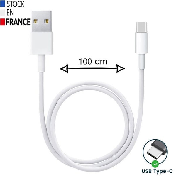 USB Type C-kabel - PH26 - Sharp Aquos R9 - 1 Meter - Snabbladdning - Synkronisering