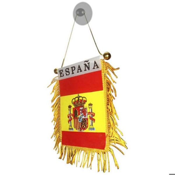 Fanion - Spanien - med sugpropp - 10 x 13 cm - för bil och hem