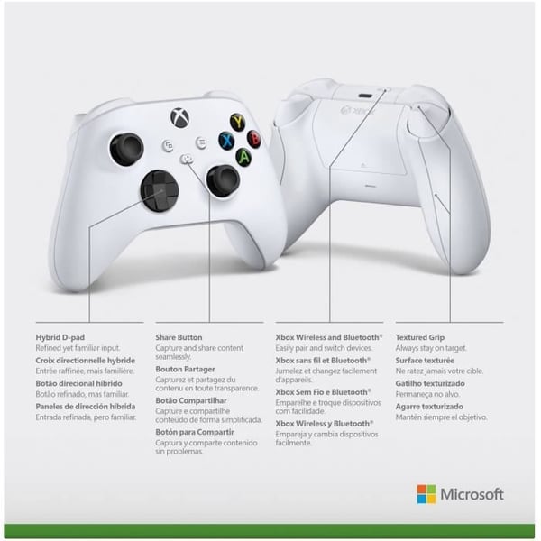 Robot vit Xbox trådlös handkontroll