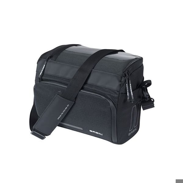 "Sadelväskor för pakethållare - Basil - Move Klickfix - Svart - Återvunnen polyester - 17x23x20cm"