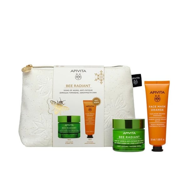 BEE RADIANT GEL-CRÈME ÅLDRANDTECKEN OCH ANTI-FATIGUE 2 DELAR