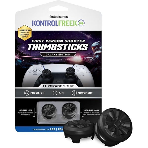 Pack med 2 Thumbsticks FPS Galaxy - STEELSERIES - KontrolFreek - För PS5-kontroller - Svart