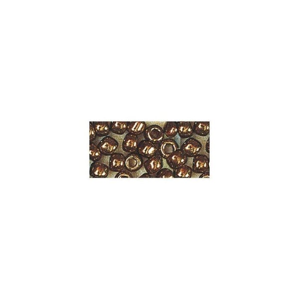 Rocailles,2,6 mm av. silverinredning, låda 16 g, koppar