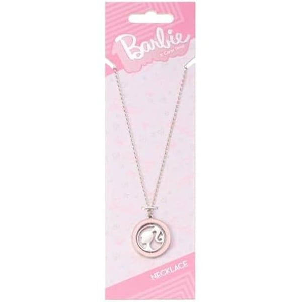 Collier - Barbie - Roterande silhuett - One size - Zink - Rosa