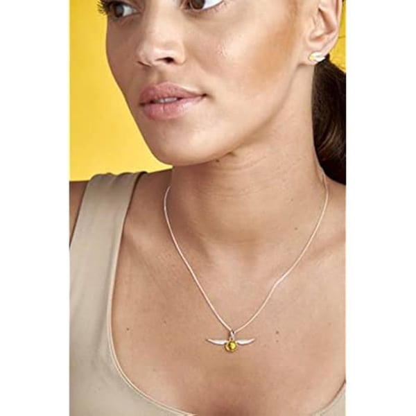 Halsband - HARRY POTTER - Gyllene Snitch - Sterling Silver - Kristaller - 15 mm x 15 mm