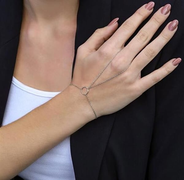 Armband - BENETO - AGB736/21 - Silver - Längd 17 cm - Modern design