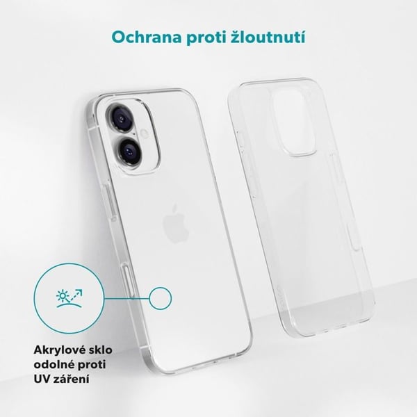 Skyddsfodral - EPICO - iPhone 16 - TPU - Transparent - Hård